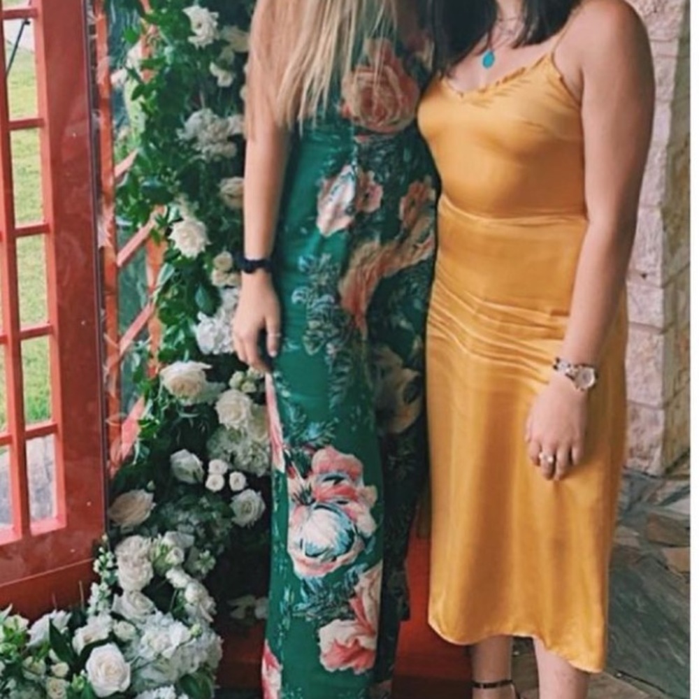 Aritzia silk midi dress